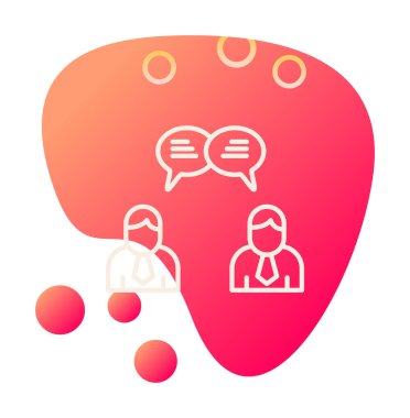 Kullanıcılar iletişim konsepti vektör illüstrasyonunu sohbet