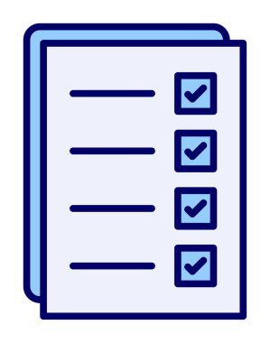 Kontrol listesi vektör illüstrasyonu