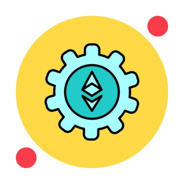 Ethereum Simge vektör çizimi ayarlanıyor