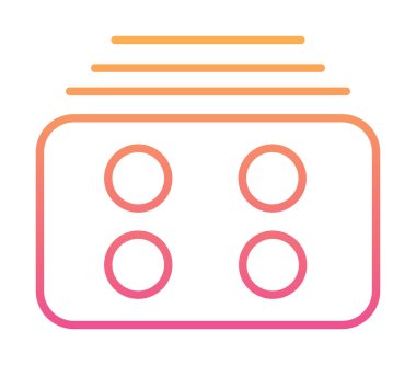 Menü web simgesi, vektör çizim