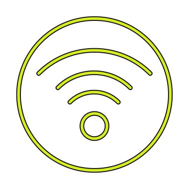 wifi simgesi, vektör illüstrasyonu basit tasarım