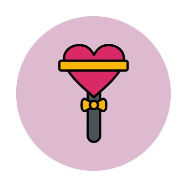 Beyaz arkaplanda lolipop vektör çizimi