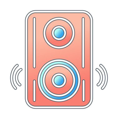 hoparlör simgesi, vektör illüstrasyonu basit tasarım