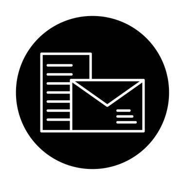 posta simgesi, vektör illüstrasyonu   