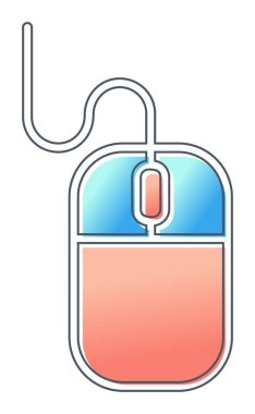 Fare simgesi, web basit illüstrasyonu