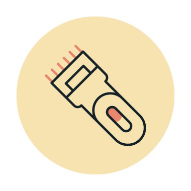 Basit Elektrik Shaver simgesi, vektör illüstrasyonu