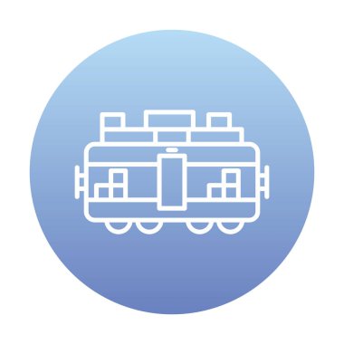 Tren kargosunun vektör çizimi