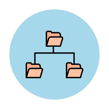 Basit Dizin Paylaşımı, vektör illüstrasyonu