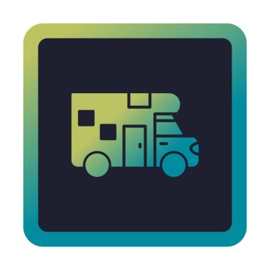 Van düz vektör simgesi