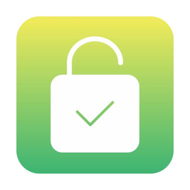 Beyaz arkaplanda asma kilit vektör çizimi