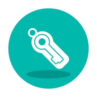 Anahtar sembolü web simgesi, vektör illüstrasyonu