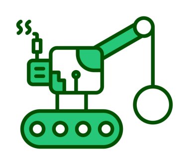 Wrecking Ball simgesi, vektör illüstrasyonu 