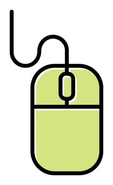 Fare simgesi, web basit illüstrasyonu