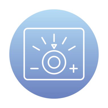 Loş simgenin vektör illüstrasyonu