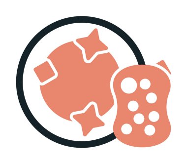 Tabak Süngeri web simgesi, vektör illüstrasyonu