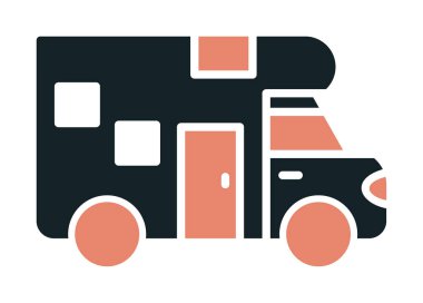 Van düz vektör simgesi