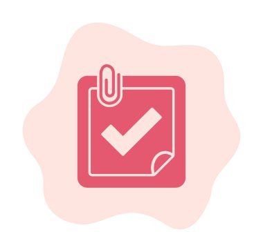 Planlayıcı Tamamlanmış simge vektör çizimi