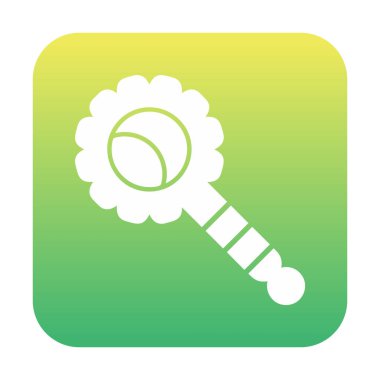 Çıngırak modern simgesinin vektör çizimi