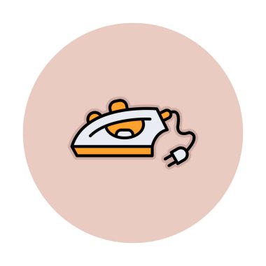 Demir düz simgesi. vektör çizim