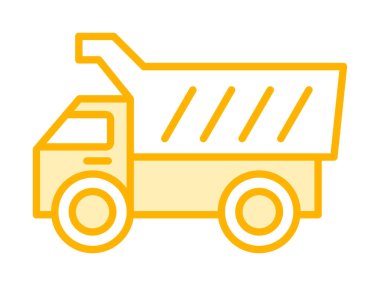 Vektör Tasarımı Çöp Kamyonu Simgesi Biçimi