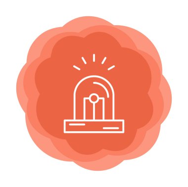 Siren simgesi vektör illüstrasyonu