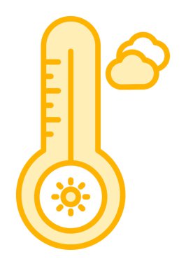 Sıcak Sıcaklık simgesine sahip termometre 