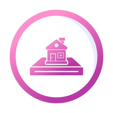 Beyaz arkaplanda ev simgesi vektörü izole edildi