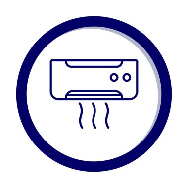 Klima ağı basit simgesi.