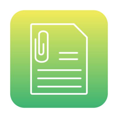 CV belgesi. Web simgesi basit illüstrasyon