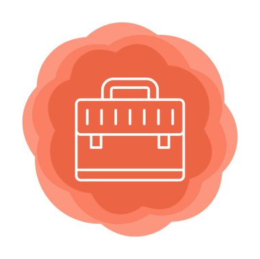 evrak çantası simgesi izole edilmiş web illüstrasyonu