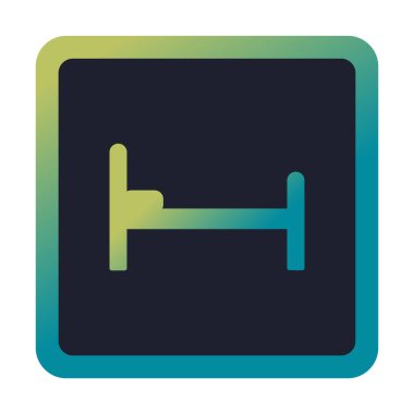 yatak ağı ikonu vektör illüstrasyonu