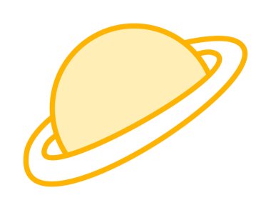 Gezegenler simgesi, vektör illüstrasyonu