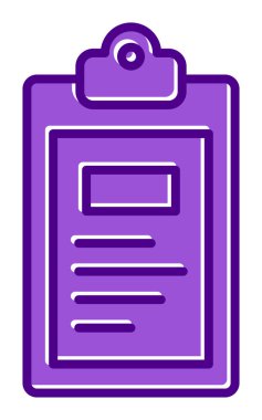 Pano simgesi, vektör illüstrasyonu basit tasarım