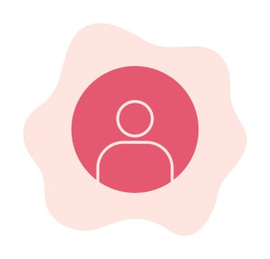 kullanıcı simgesi işaret vektörü çizimi 