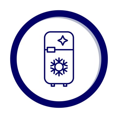 buzdolabı vektör simgesi çizelgesi çizimi