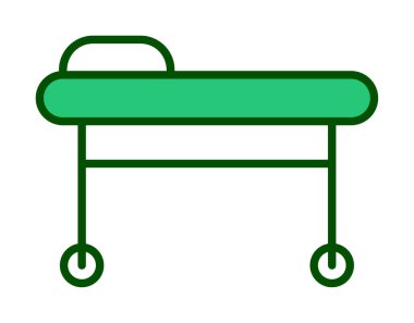 Sedye ağ simgesi, vektör illüstrasyonu