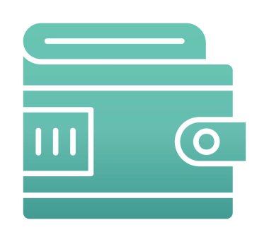 cüzdan vektör simgesi basit illüstrasyon