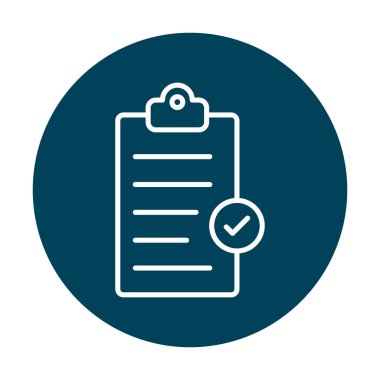 Basit Pano Tamamlanmış simge, vektör illüstrasyonu