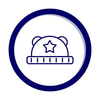 Bebek Şapka. Web simgesi basit illüstrasyon 