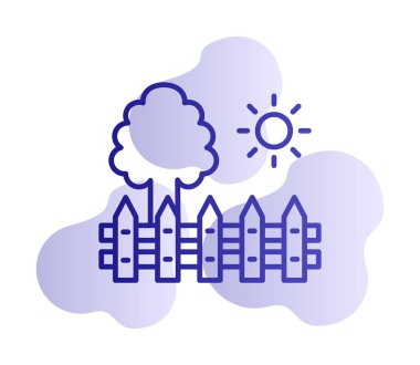 çit ağ ikonu vektör illüstrasyonu