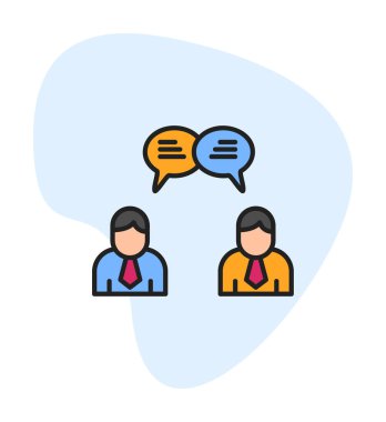 Kullanıcılar iletişim konsepti vektör illüstrasyonunu sohbet