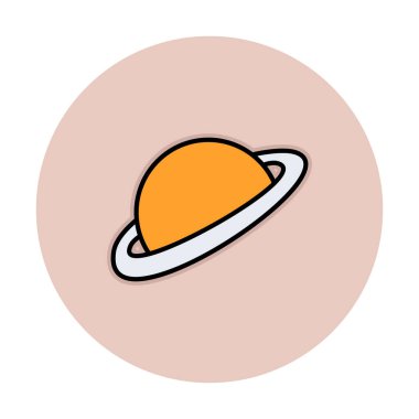 Gezegenler simgesi, vektör illüstrasyonu