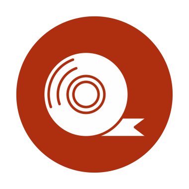 Yapışkan bant vektör düz simge tasarımı 