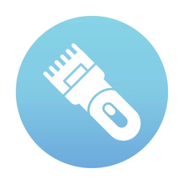 Basit Elektrik Shaver simgesi, vektör illüstrasyonu