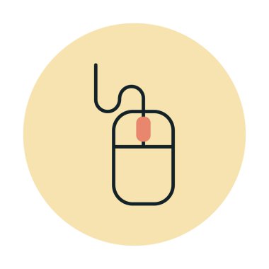 Fare simgesi, web basit illüstrasyonu