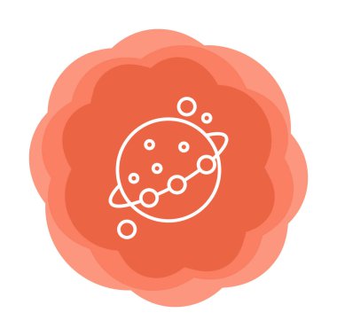 Gezegenler simgesi, vektör illüstrasyonu