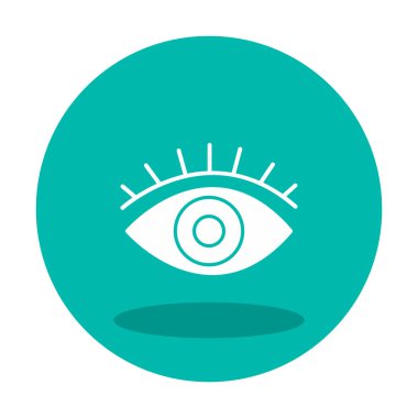 Göz simgesi. düz vektör illüstrasyonu