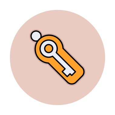 Anahtar sembolü web simgesi, vektör illüstrasyonu