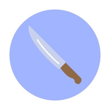 Basit bıçak düz vektör simgesi 