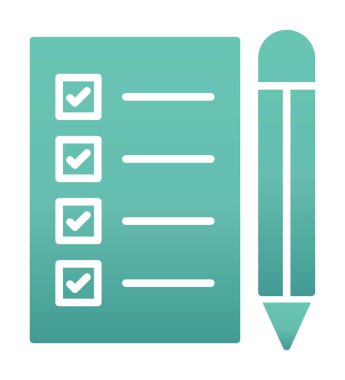 Not Defteri Yazma Web simgesi vektör çizimi